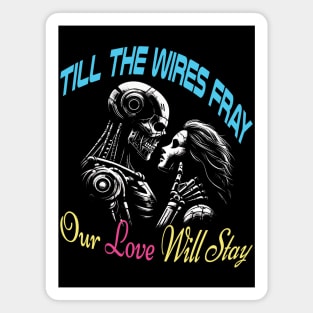 Cyborgs and Love: A Cyberpunk Love Story Magnet